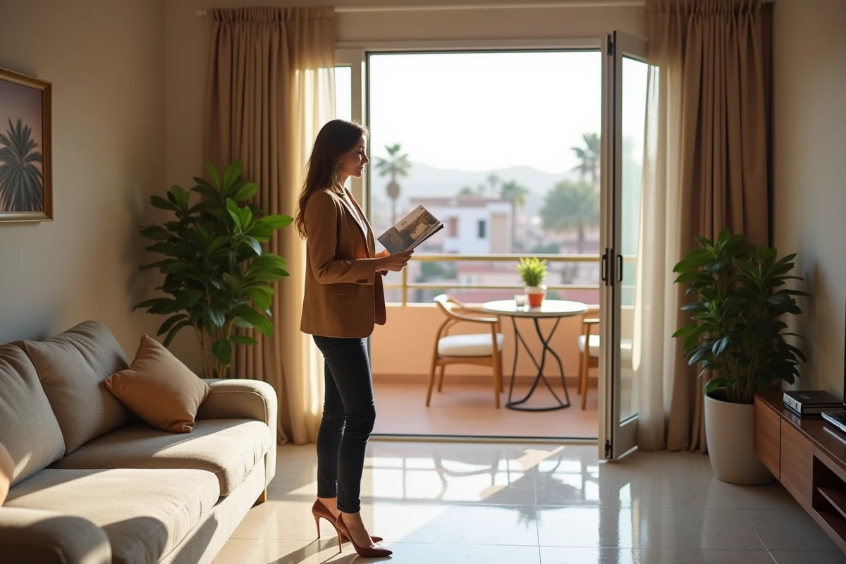 Appartement moderne à vendre dans le quartier Guéliz de Marrakech avec vue sur la ville